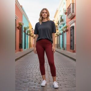 Lululemon Athletica Red Leggings